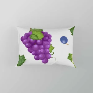 Bunch Of Green Purple Grapes Pillow Case