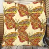 Butterfly Sketch Hand Drawn Pattern Quilt Blanket