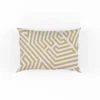 Camel Brown Abstract Geometric Pattern Pillow Case