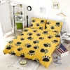 Cartoon Bear Footprints Bedding Set