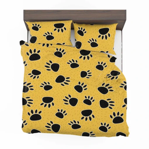 Cartoon Bear Footprints Bedding Set 2