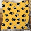 Cartoon Bear Footprints Quilt Blanket