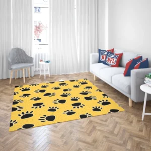 Cartoon Bear Footprints Rug 2