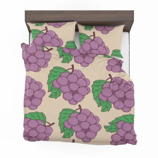 Cartoon Grape Bunch Design Bedding Set 2