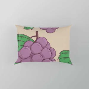 Cartoon Grape Bunch Design Pillow Case