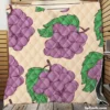 Cartoon Grape Bunch Design Quilt Blanket