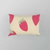 Cartoon Strawberry Fruit Pattern Pillow Case