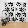 Cat Dog Paw Print Curtain