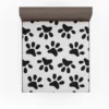 Cat Dog Paw Print Fitted Sheet