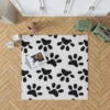 Cat Dog Paw Print Rug