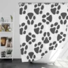 Cat Footprint Design Pattern Shower Curtain