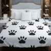 Cat Paw Animal Footprint Design Duvet Cover