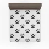 Cat Paw Animal Footprint Design Fitted Sheet