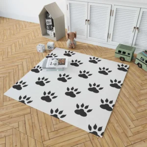 Cat Paw Animal Footprint Design Rug 1