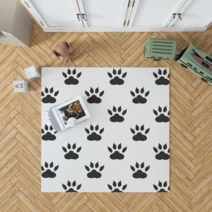 Cat Paw Animal Footprint Design Rug