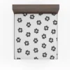 Cat Paw Black And White Fitted Sheet