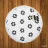 Cat Paw Black And White Round Beach Towel