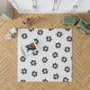 Cat Paw Black And White Rug