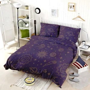 Celestial Galaxy Pattern Bedding Set