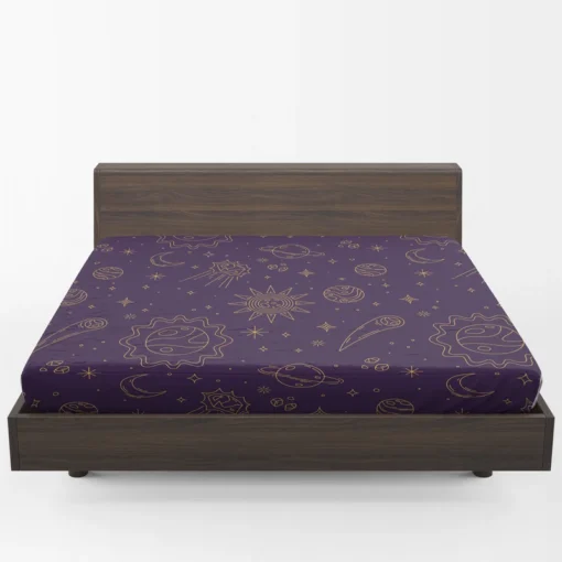 Celestial Galaxy Pattern Fitted Sheet 1