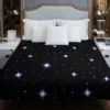 Celestial Night Sky With Glittering Stars Duvet Cover