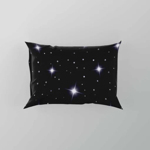 Celestial Night Sky With Glittering Stars Pillow Case