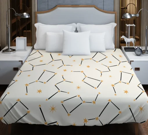 Celestial Star Pattern Duvet Cover