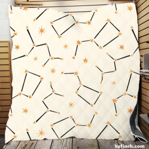 Celestial Star Pattern Quilt Blanket