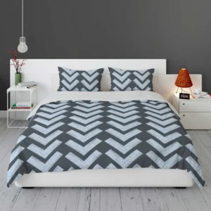 Chalk Lines Parquet Herringbone Bedding Set 1