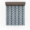 Chalk Lines Parquet Herringbone Fitted Sheet