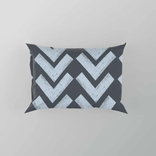 Chalk Lines Parquet Herringbone Pillow Case