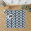 Chalk Lines Parquet Herringbone Rug