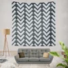 Chalk Lines Parquet Herringbone Wall Tapestry