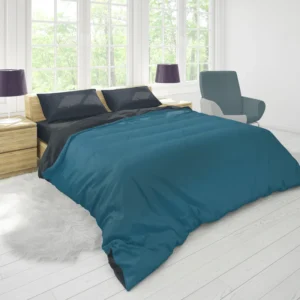 Chathams Blue Solid Color Duvet Cover 1