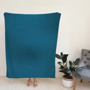 Chathams Blue Solid Color Fleece Blanket