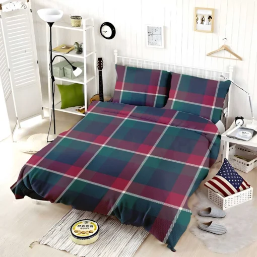 Check Plaid Diagonal Pattern Bedding Set