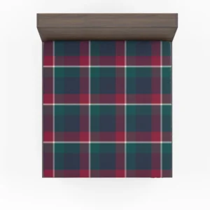 Check Plaid Diagonal Pattern Fitted Sheet