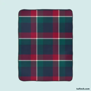 Check Plaid Diagonal Pattern Fleece Blanket 1