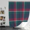 Check Plaid Diagonal Pattern Shower Curtain