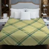 Check Plaid Green Stripes Pattern Duvet Cover