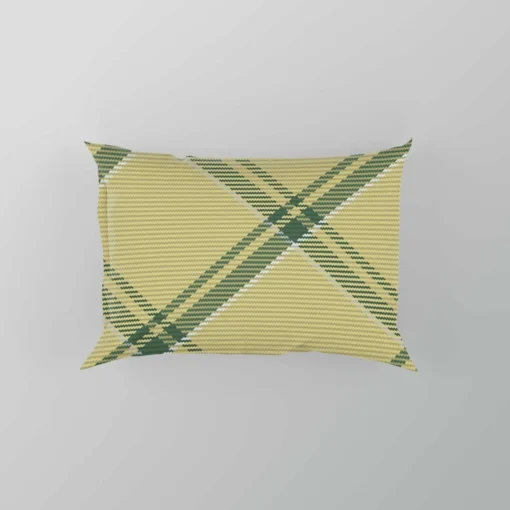 Check Plaid Green Stripes Pattern Pillow Case