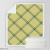 Check Plaid Green Stripes Pattern Sherpa Fleece Blanket