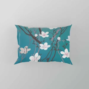 Cherry Blossom Flowers Pattern Pillow Case