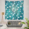 Cherry Blossom Flowers Pattern Wall Tapestry