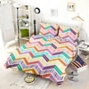 Chevron Design Flat Stripes Pattern Bedding Set