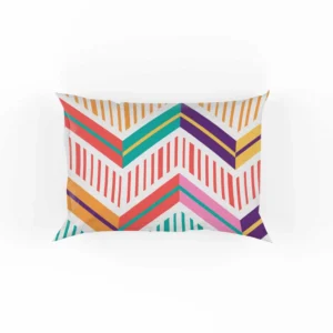 Chevron Design Flat Stripes Pattern Pillow Case