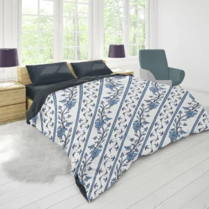 Chinese Blue Toile Pattern Duvet Cover 1