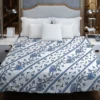 Chinese Blue Toile Pattern Duvet Cover