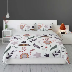 Chinese Drawing Floral Pattern Bedding Set 1