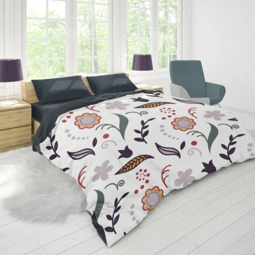 Chinese Drawing Floral Pattern Duvet Cover 1